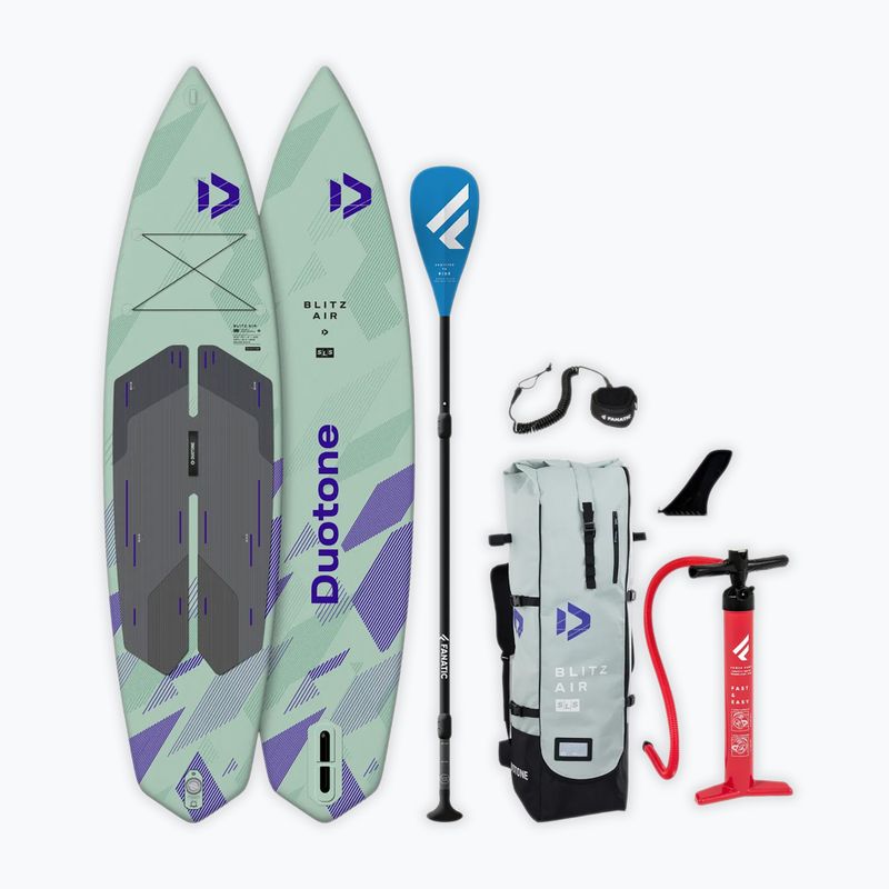 Set placă SUP gonflabilă DUOTONE iSUP Package Blitz Air SLS pale green