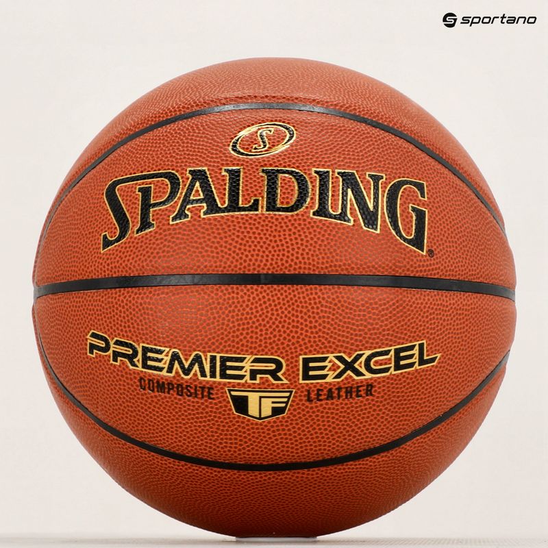 Minge de baschet Spalding Premier Excel pomarańczowy mărime 7 5