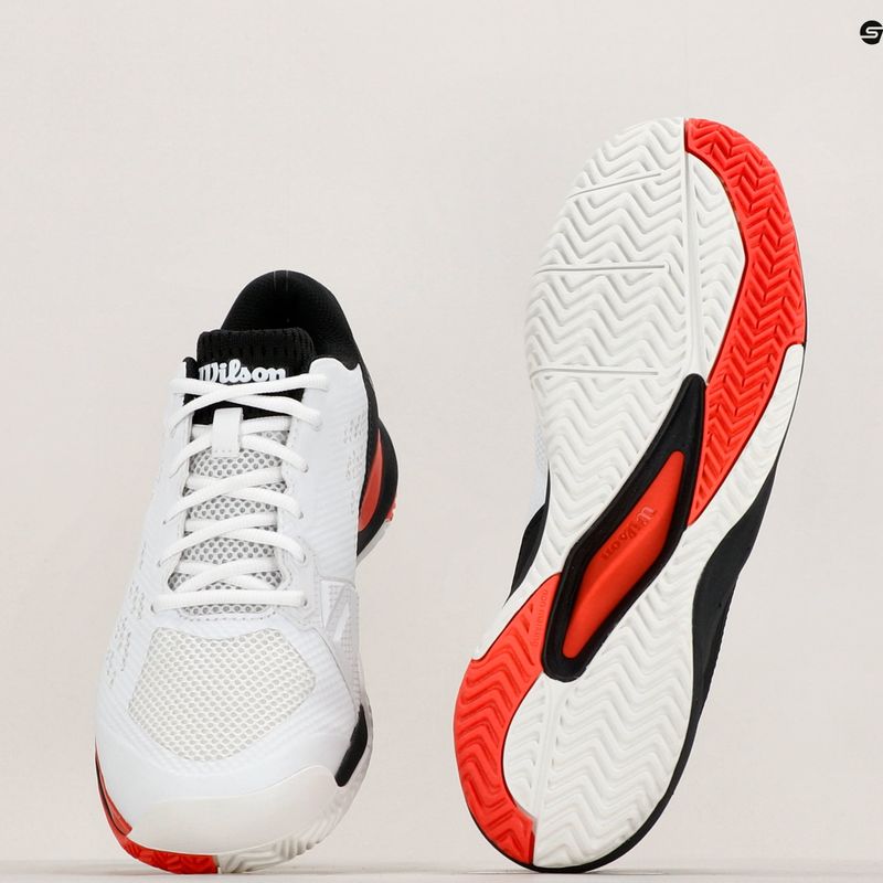 Încălțăminte de tenis pentru bărbați Wilson Rush Pro Ace white/red/poppy red 12
