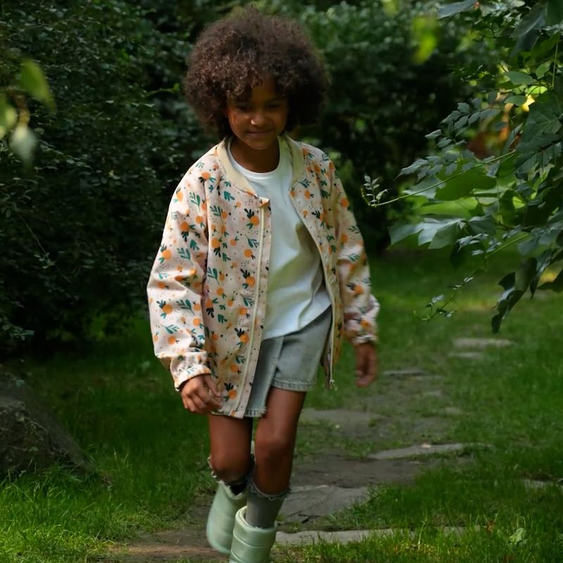 Geacă pentru copii KID STORY Bio Fininshing orange 12