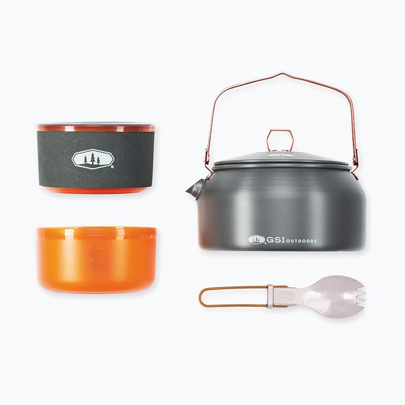 Set de vase turistice GSI Outdoors Halulite Ketalist grey/orange