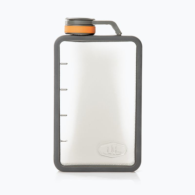 GSI Outdoors Boulder Flask gri-argintiu 79346 sticla de spirit pentru drumeții 79346