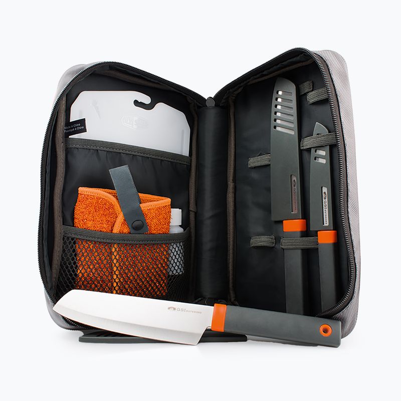 GSI Outdoors Set de cuțite Santoku 7 buc. gri
