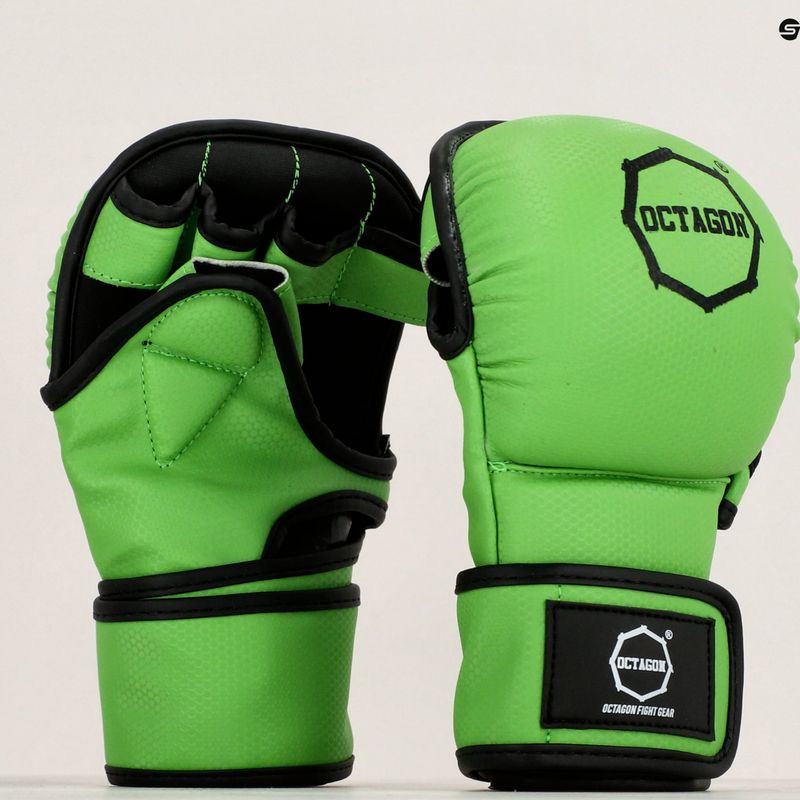 Octagon Kevlar MMA MMA mănuși de grappling verde 7