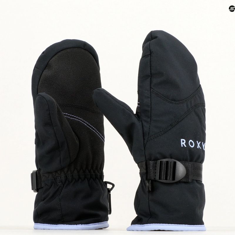 Mănuși de snowboard pentru copii ROXY Solid Mitt Girl negru adevărat