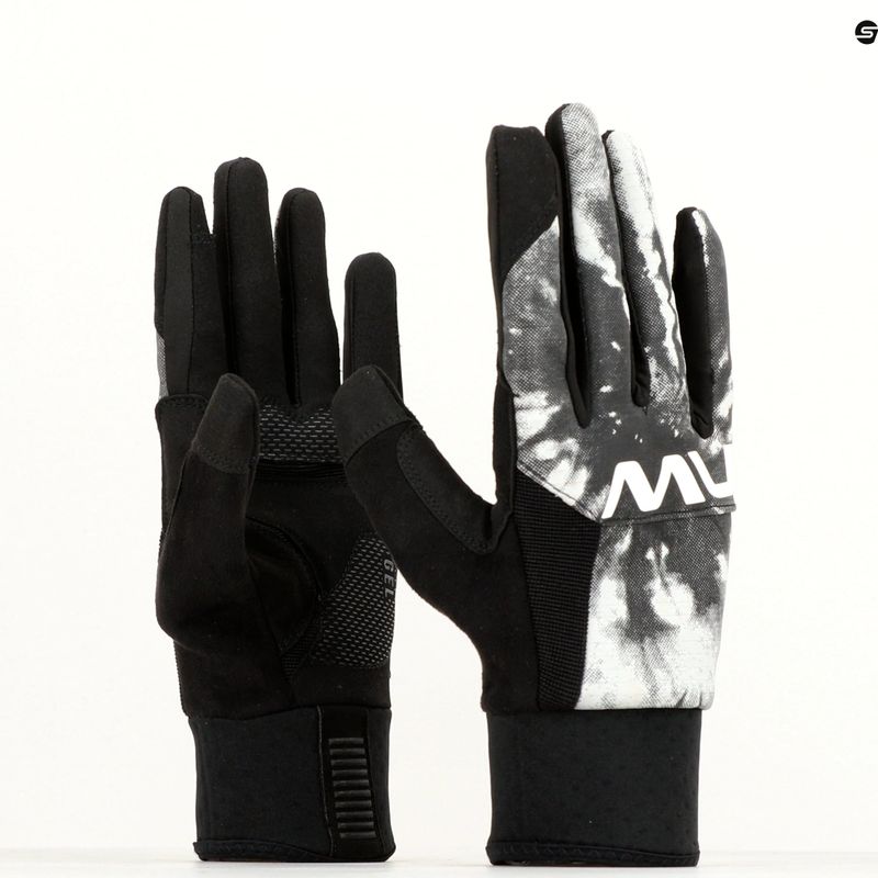 Mănuși de ciclism pentru bărbați Northwave Fast Gel Reflex negru / refective