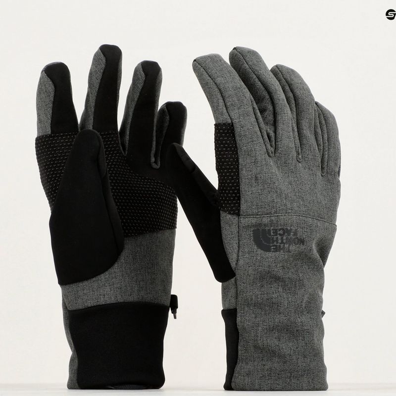 Mănuși de trekking pentru bărbați The North Face Apex Etip gri închis heather 11