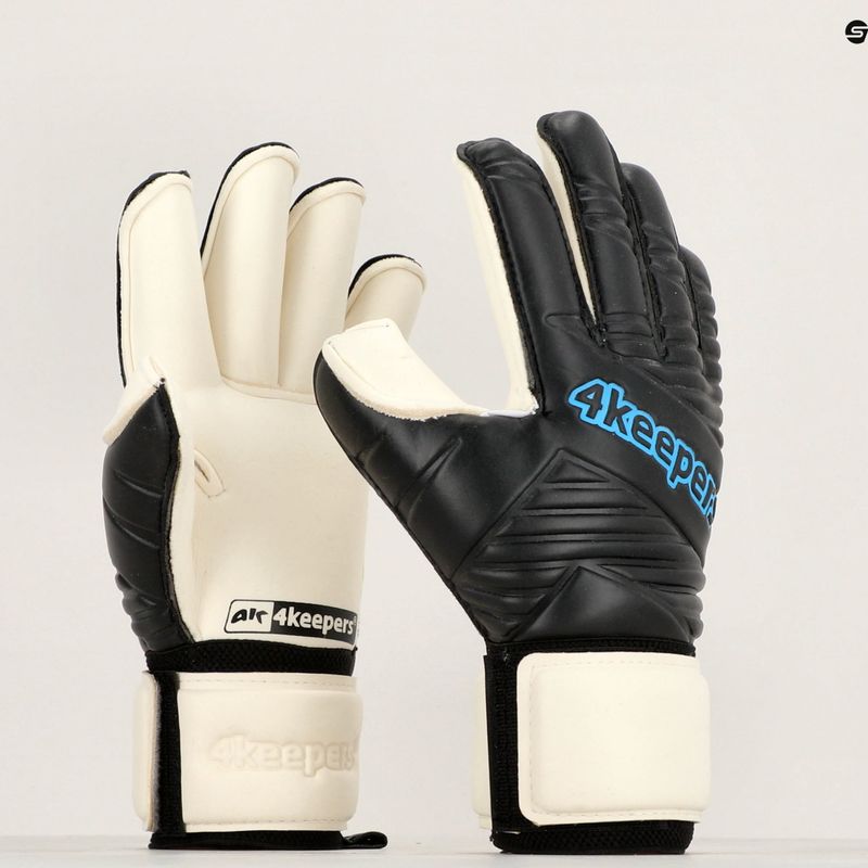 Mănuși de portar pentru copii 4keepers Retro IV RF negru-albe 4KRIVBRFJR 10