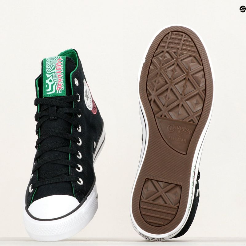 Adidași Converse Chuck Taylor All Star Hi black/green/prime pink 9