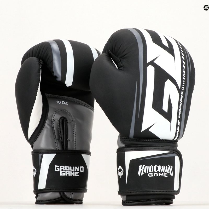 Mănuși de box Ground Game Big Typo negre 10