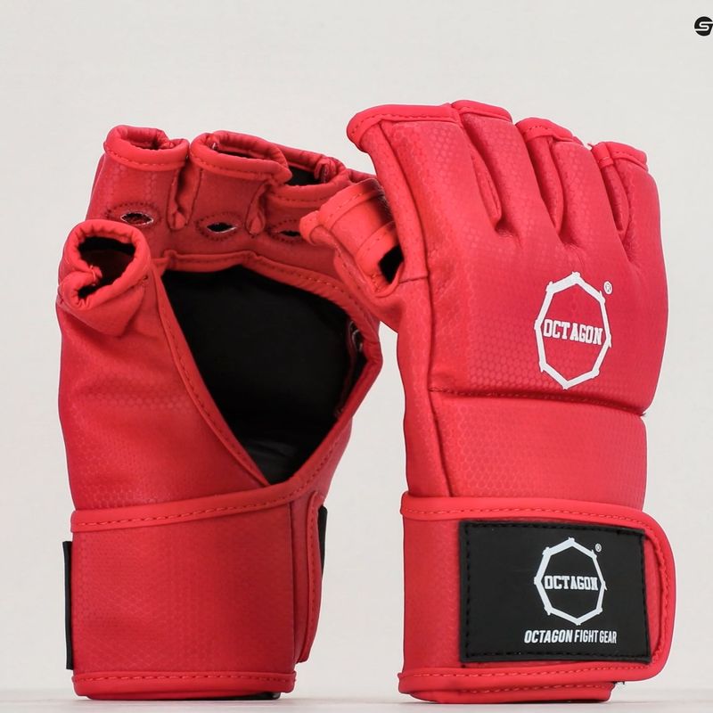 Octagon Kevlar MMA MMA mănuși de grappling roșu 7