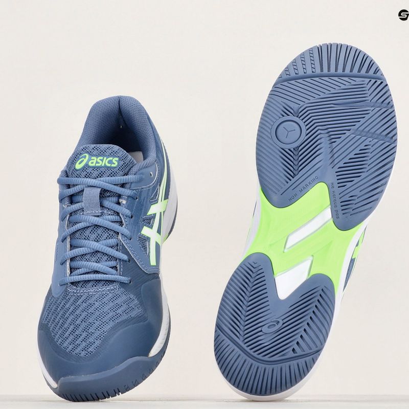 Încălțăminte de squash pentru bărbați ASICS Gel-Court Hunter 3 denim blue/lime burst 9