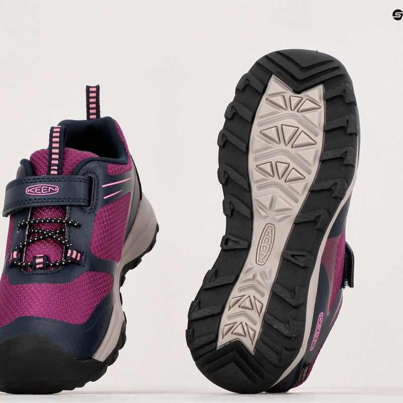 Încălțăminte de drumeții pentru copii KEEN Wanduro Low WP sky captain/charisma 9