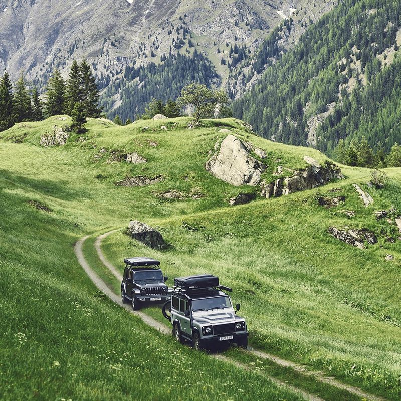 Cort de acoperiș pentru 2 persoane Thule Basin Wedge verde 901018 9