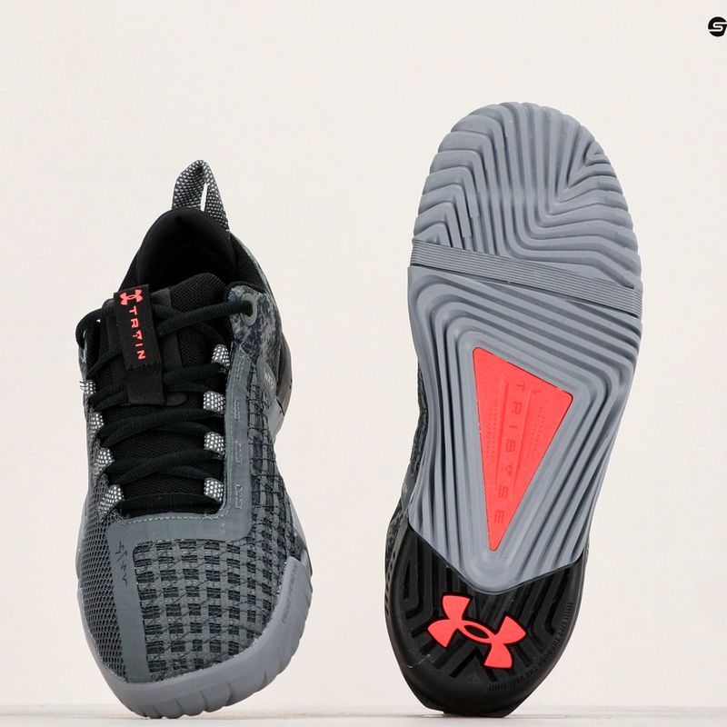 Încălțăminte de antrenament pentru bărbați Under Armour TriBase Reign 6 gray void/pitch gray/rush red 14