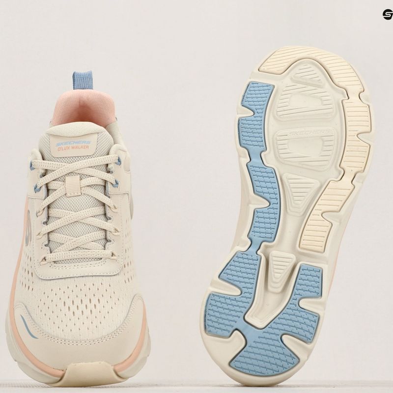 Încălțăminte pentru femei SKECHERS D'Lux Walker 2.0 Daisy Doll beige/mesh/pink/blue 8