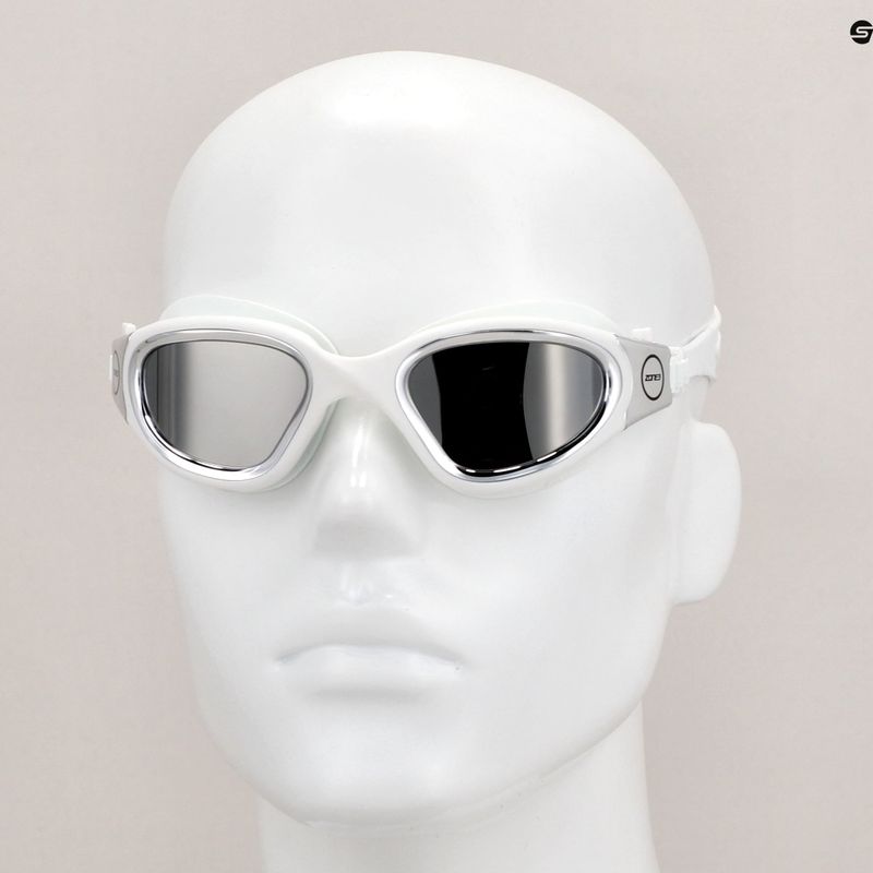 Ochelari de înot ZONE3 Vapour white/silver 12