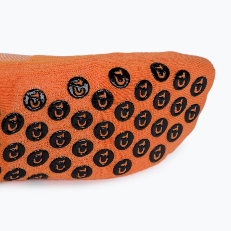 Șosete de fotbal Tapedesign anti-alunecare portocaliu TAPEDESIGN 4