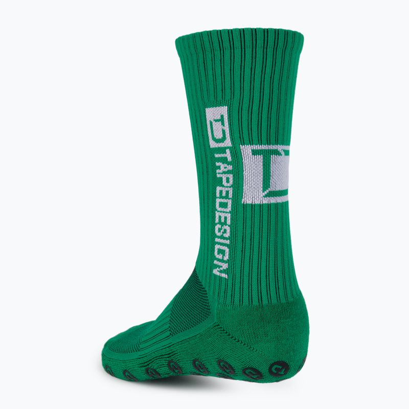 Șosete de fotbal pentru bărbați Tapedesign verde antiderapant TAPEDESIGN GREEN 2