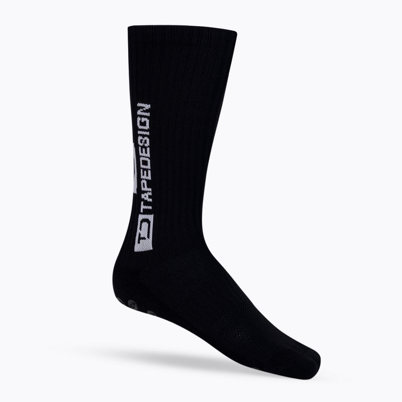 Șosete de fotbal Tapedesign antiderapante negru TAPEDESIGN BLACK