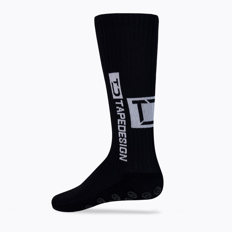 Șosete de fotbal Tapedesign antiderapante negru TAPEDESIGN BLACK 2