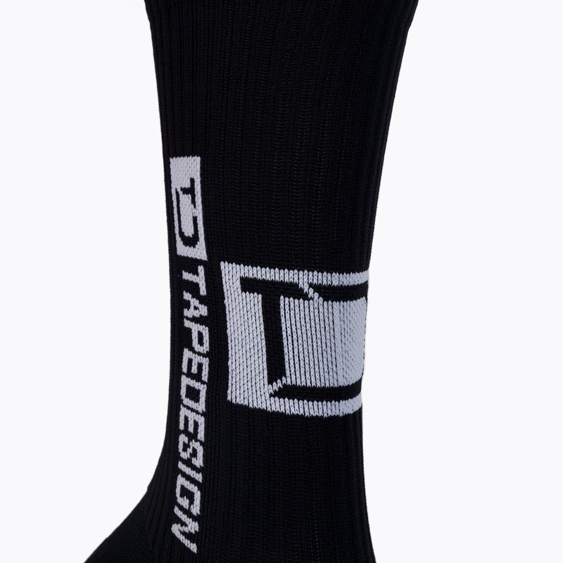 Șosete de fotbal Tapedesign antiderapante negru TAPEDESIGN BLACK 3