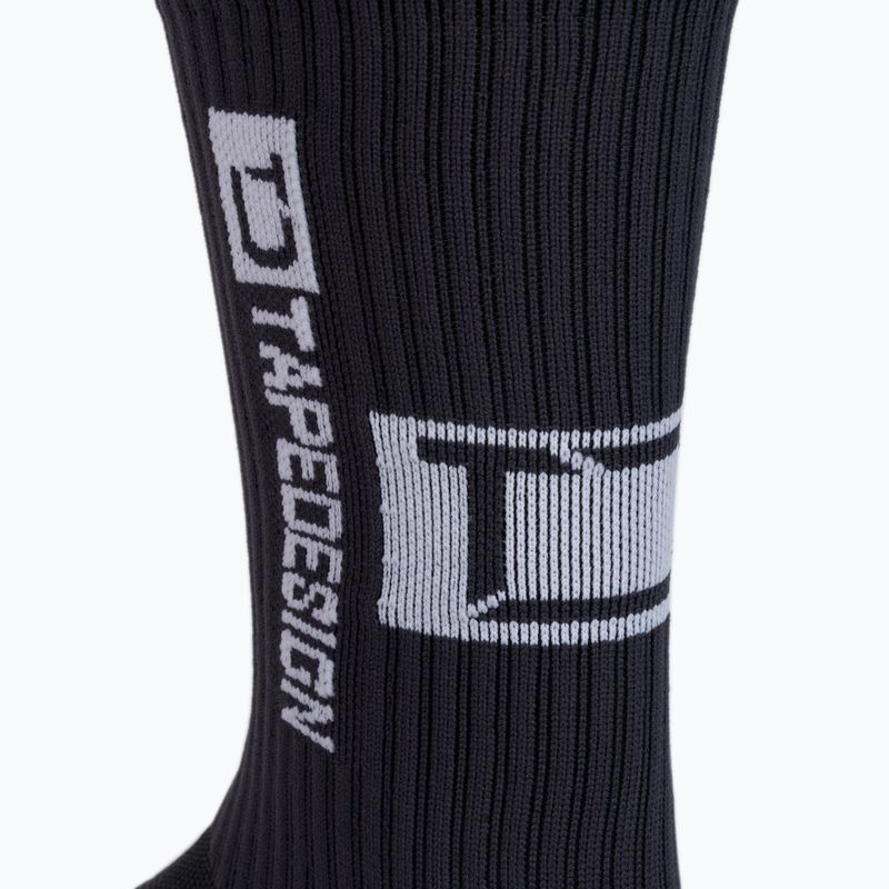 Șosete de fotbal Tapedesign gri antiderapant TAPEDESIGNCOME gri 5