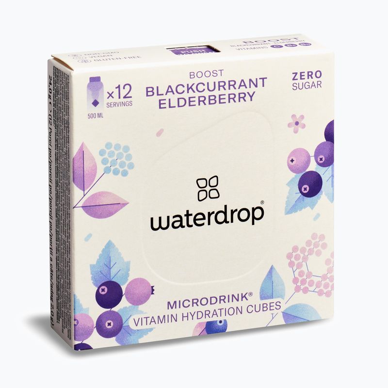 Băutură izotonică waterdrop Microdrink Boost 12 kostek blackurrant/ eldelberry 3