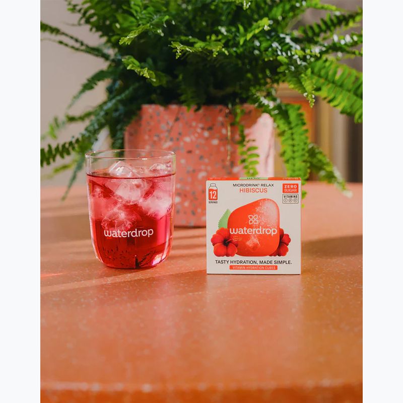 Băutură izotonică waterdrop Microdrink Relax 12 kostek hibiscus acerola 3