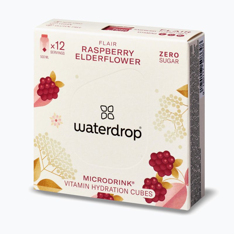Băutură izotonică waterdrop Microdrink Flair 12 kostek raspberry/ elderflower 2