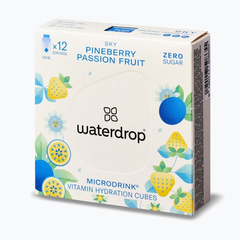 Băutură izotonică waterdrop Microdrink Sky 12 kostek pineberry passion fruit 3