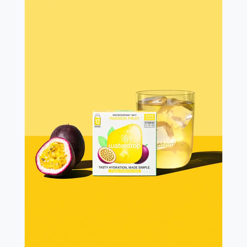 Băutură izotonică waterdrop Microdrink Sky 12 kostek pineberry passion fruit 4