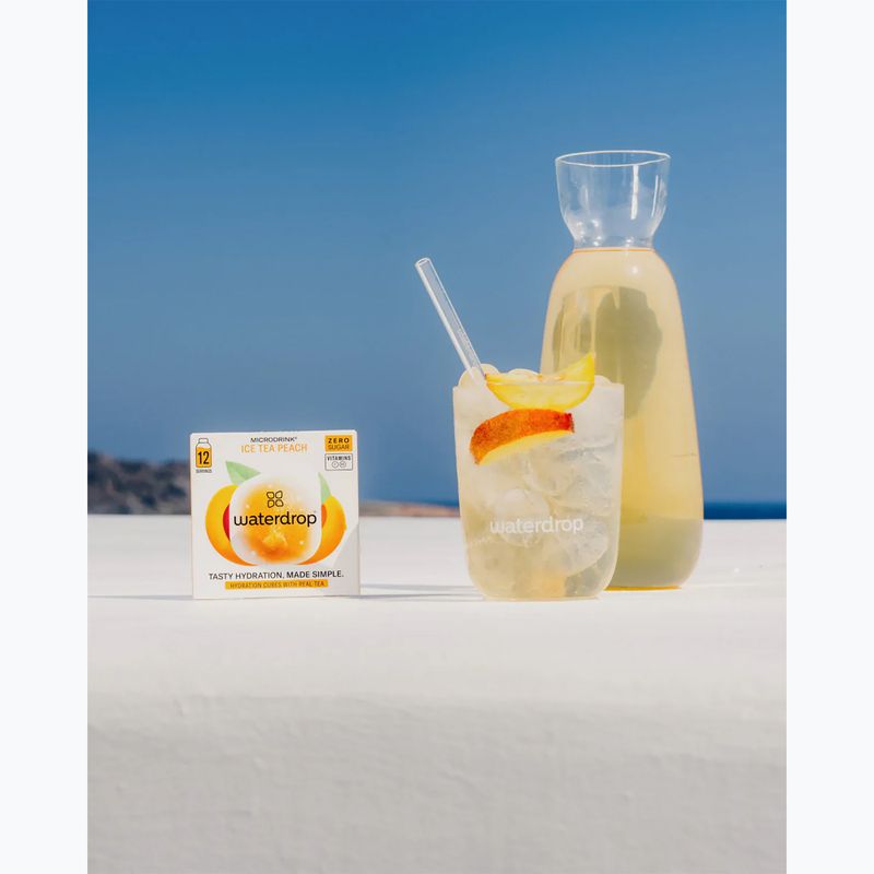 Băutură hidratantă waterdrop Microdrink Ice Tea 12 kostek peach 3