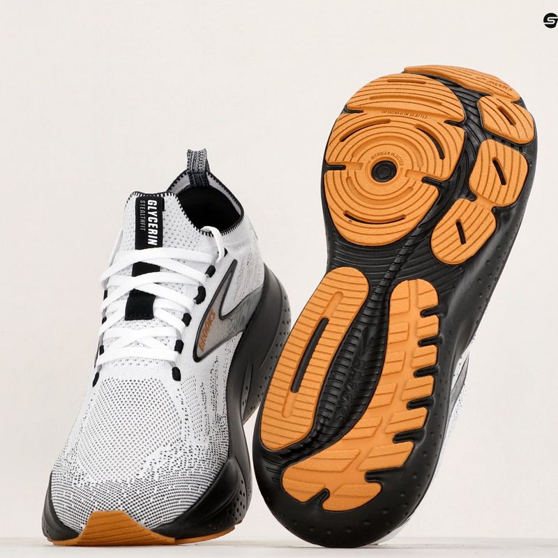 Încălțăminte de alergare pentru bărbați Brooks Glycerin StealthFit 21 white/grey/black 12