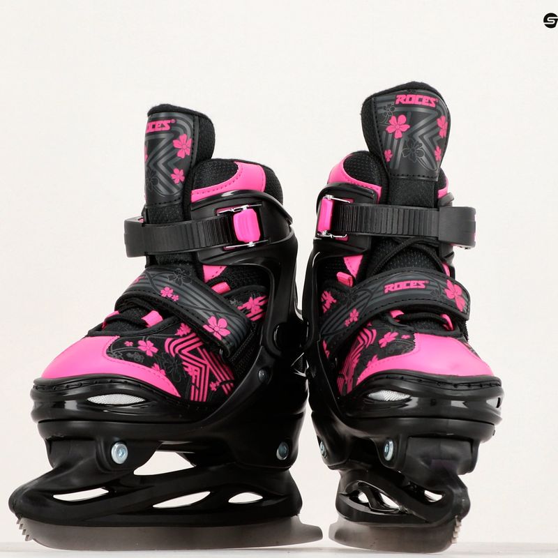 Patine pentru copii Roces Jokey Ice 3.0 Girl black/pink 9