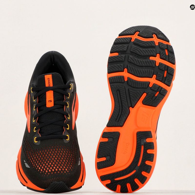 Încălțăminte de alergare pentru bărbați Brooks Ghost 15 black/yellow/red 12