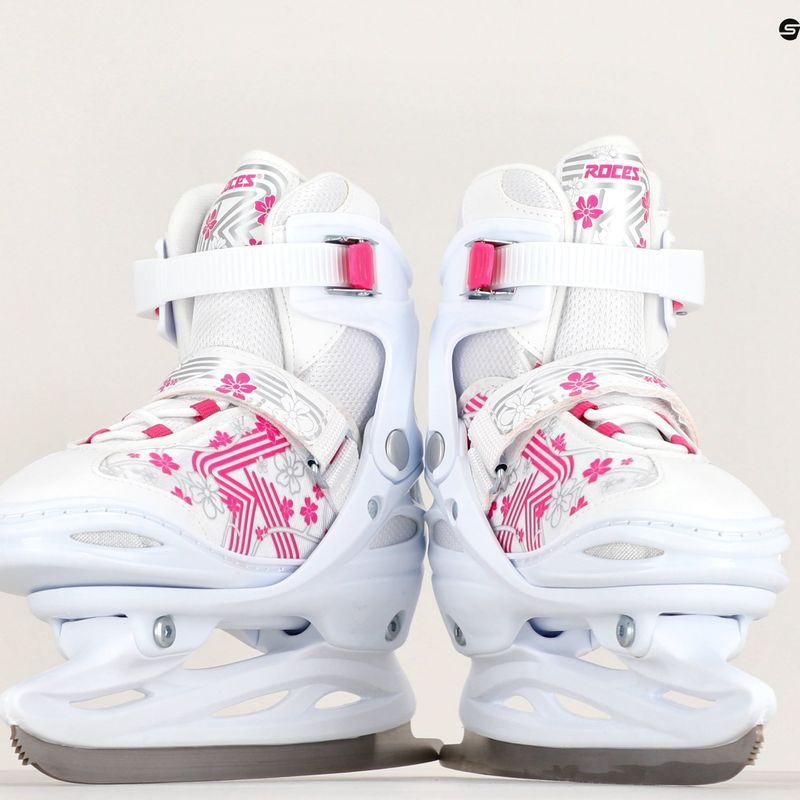 Patine pentru copii Roces Jokey Ice 3.0 Girl white/pink 10