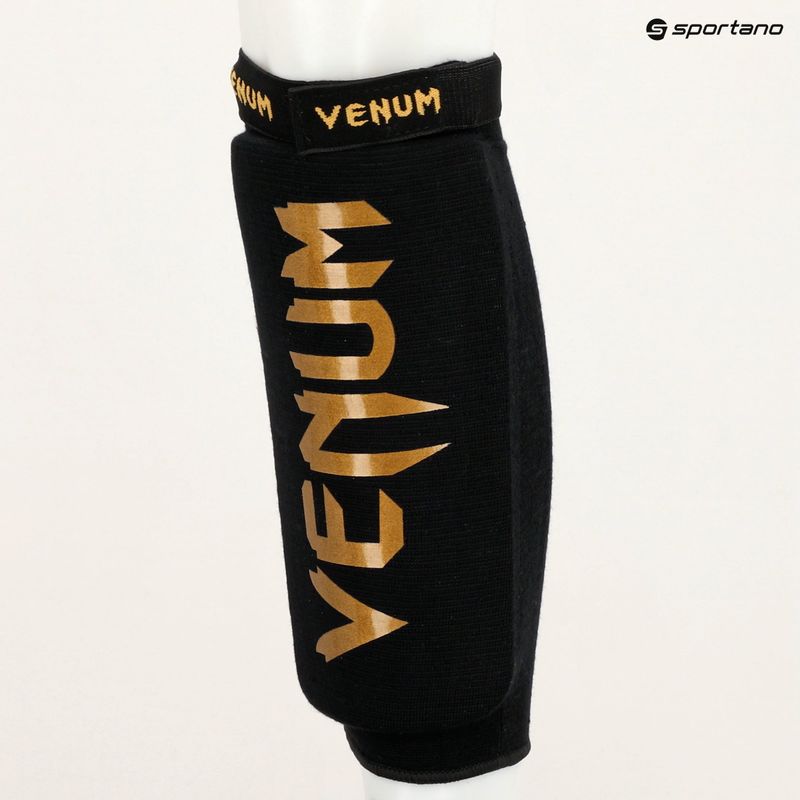 Protecții de tibie Venum Kontact Without Foot black/gold