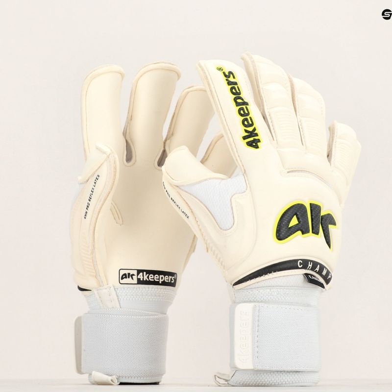 Mănuși de portar 4keepers Champ Carbo VI RF2G strap alb 5