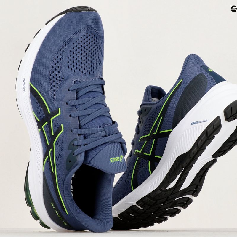 Încălțăminte de alergat pentru bărbați ASICS GT-1000 12 thunder blue/electric lime 12