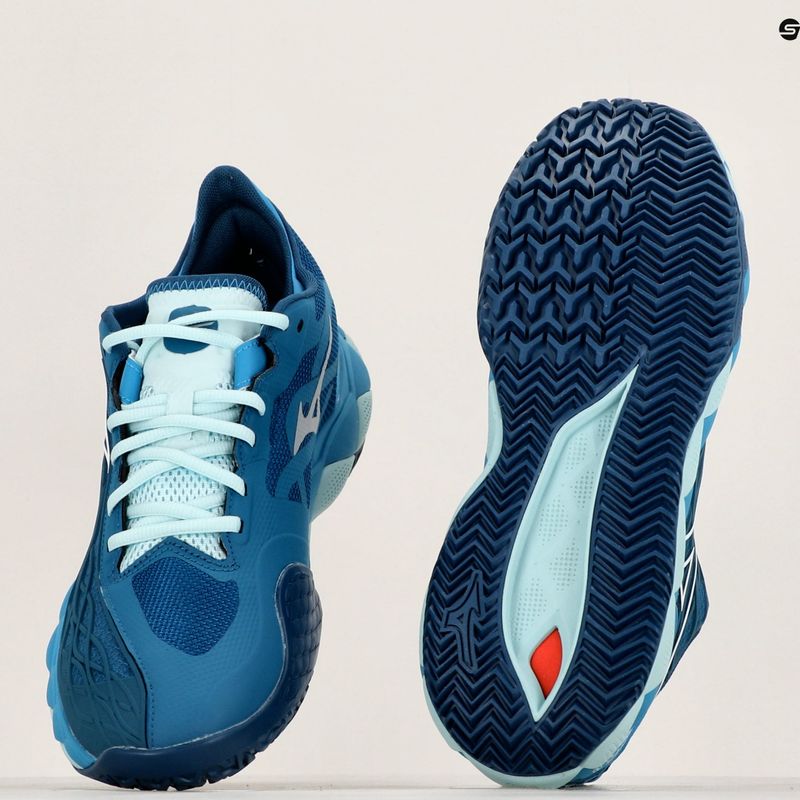 Încălțăminte de tenis pentru bărbați Mizuno Wave Enforce Tour CC moroccan blue/white/bluejay 10