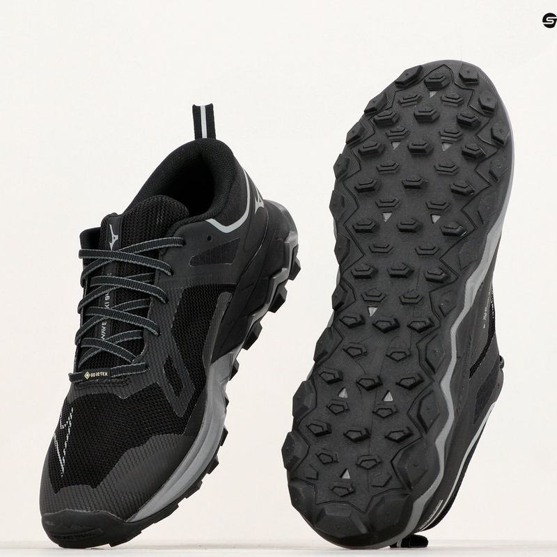 Pantofi de alergare pentru bărbați Mizuno Wave Ibuki 4 GTX negru/grimetalic/umbră întunecată 13