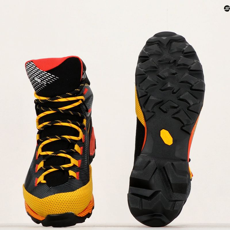 Încălțăminte de trekking pentru bărbați La Sportiva Aequilibrium Hike GTX carbon/yellow 10