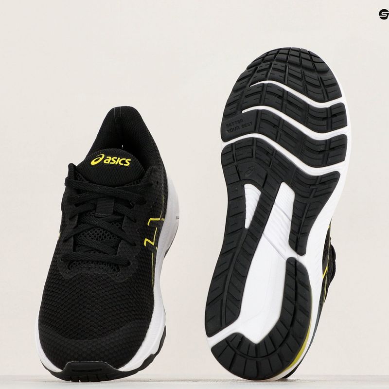 Încălăminte de alergat pentru copii ASICS GT-1000 12 GS black/bright yellow 10