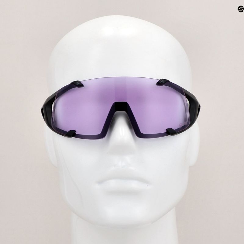 Ochelari de soare Alpina Hawkeye Q-Lite V black matt/purple 9