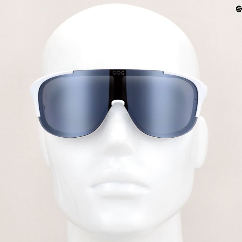 Ochelari de soare GOG Medusa matt white/grey/silver mirror 10