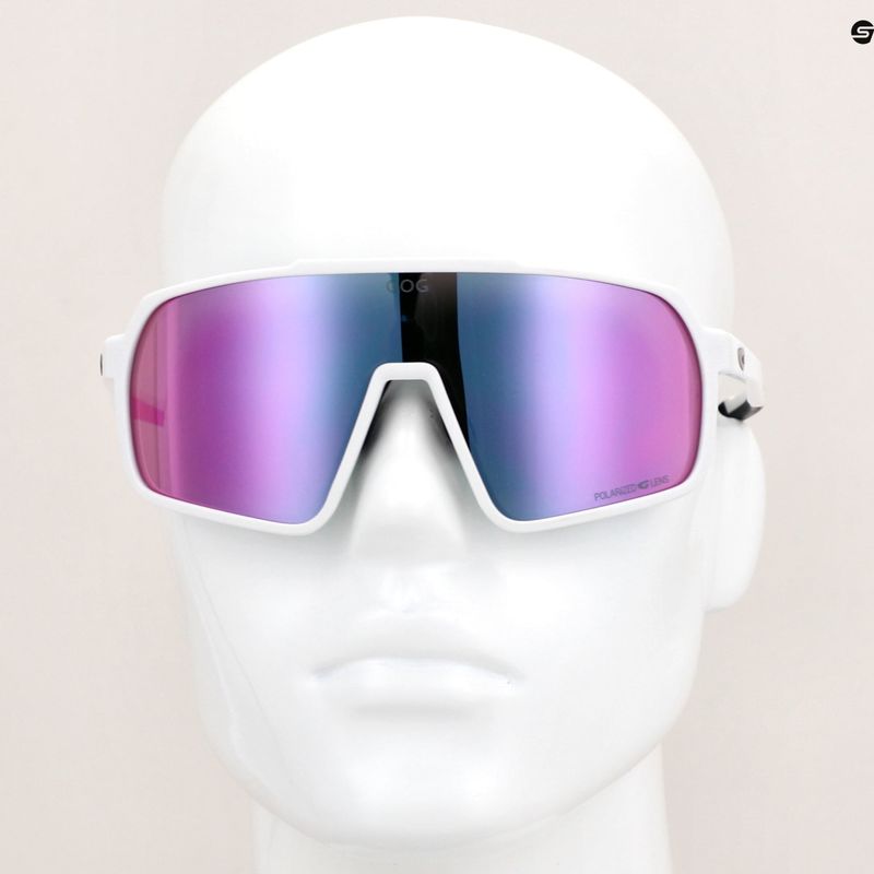 Ochelari de soare GOG Okeanos matt white/black/polychromatic purple-green 7