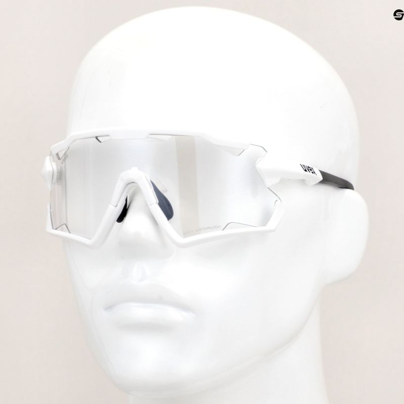 UVEX Sportstyle 228 V ochelari de soare alb mat/argintiu cu oglindă 53/3/030/8805 11