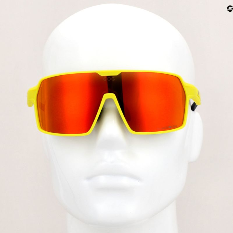 Ochelari de soare GOG Kronos matt neon yellow/black/polychromatic red 10