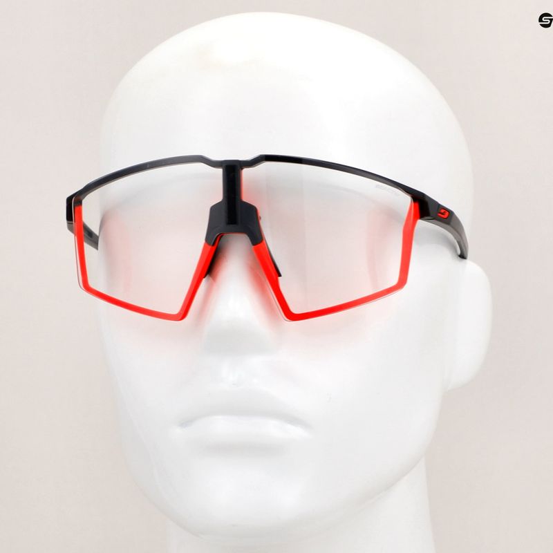 Ochelari de soare Julbo Edge Reactiv 0-3 mat black/mat fluo orange/clear 10